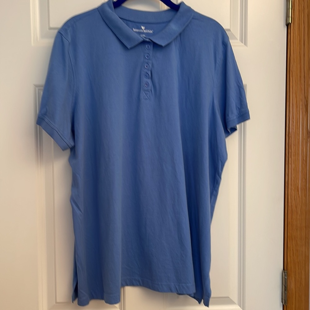 Blue short sleeve Polo top